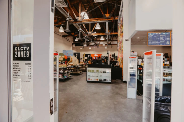 View of store and security sensors