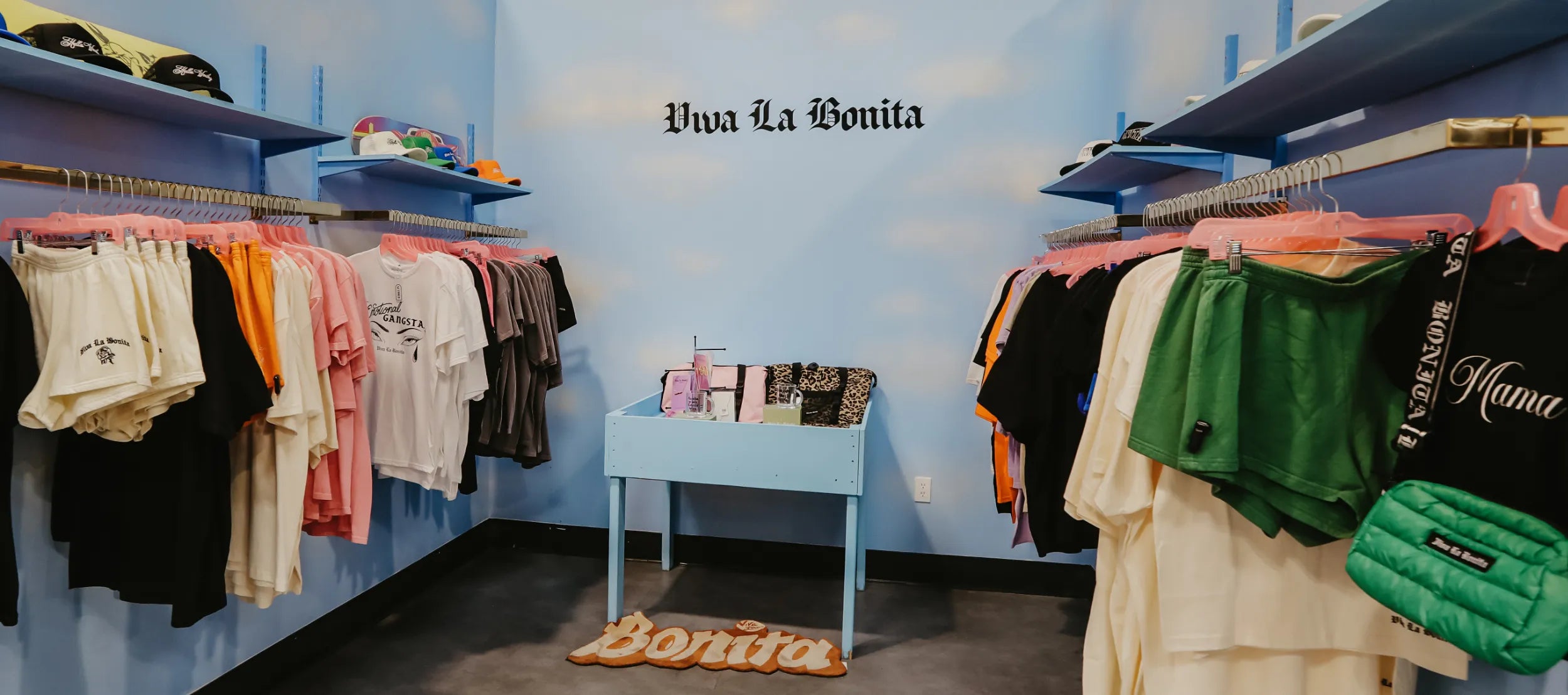 Que Tal Concha! Collection and showroom of goods.